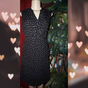 Polka dot black dress  size Small
